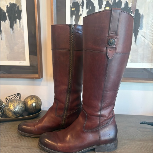 Frye - Leather Riding Boots, 9.5 - Picture 2 of 12